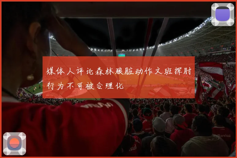 媒体人评论森林狼脏动作文班挥肘行为不可被合理化